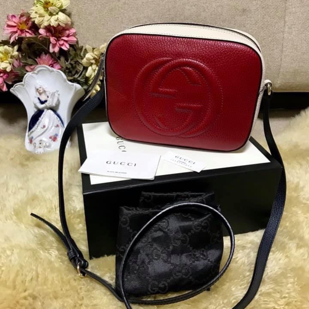 Auth Gucci Soho Tri Color Crossbody